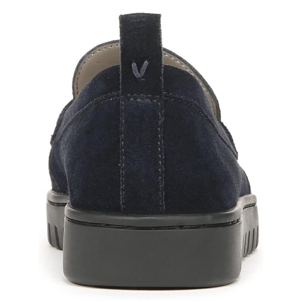 Vionic Uptown Blue Suede Slip-ons Loafer Womens 13 Arch Support Orthotic New - Picture 6 of 9